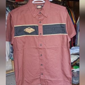120th anniversary Harley-Davidson button down short sleeve shirt